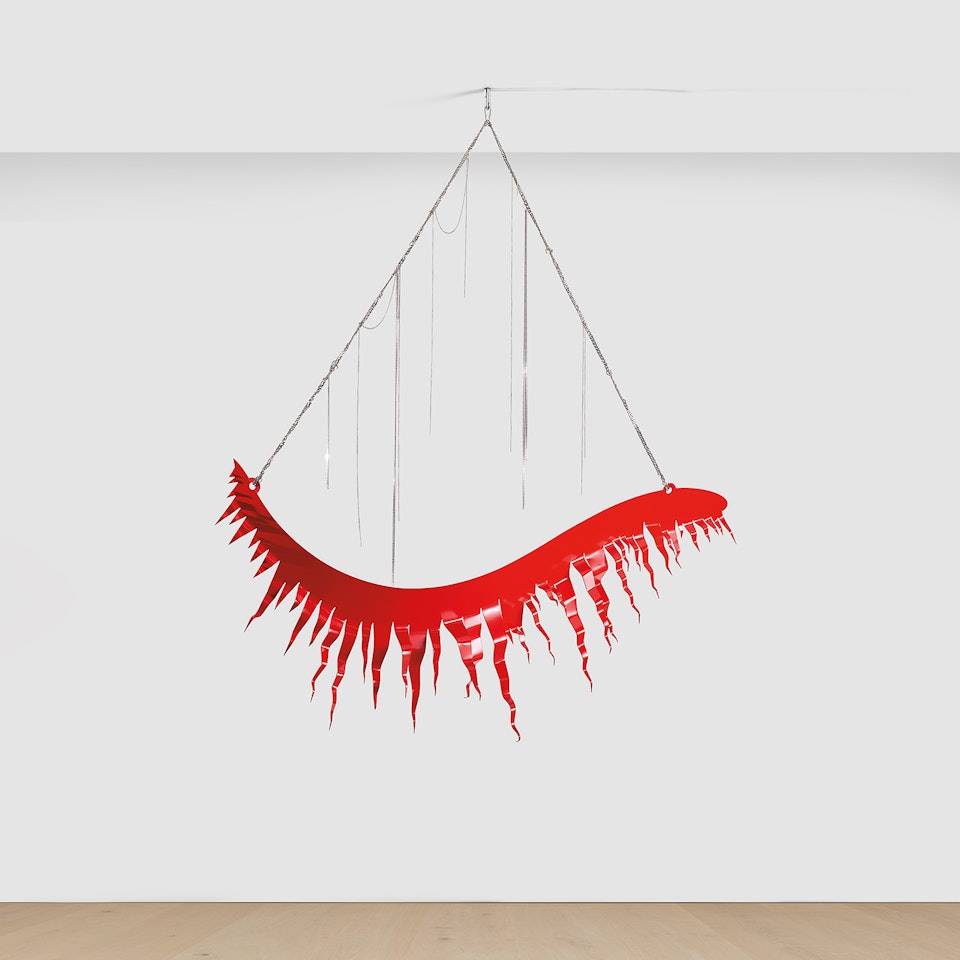 Everythings Gone Green (Eyelash Red) by Jim Lambie