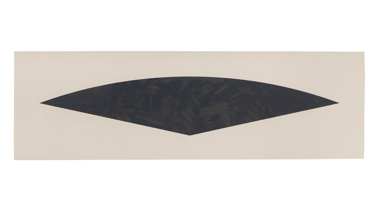Dark Gray Curve by Ellsworth Kelly