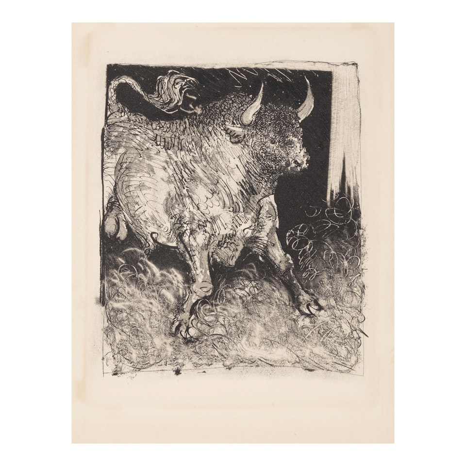 Le Toro Espagnol, from Histoire Naturelle (Bloch 331, Baer 578, Cramer bk. 37) by Pablo Picasso