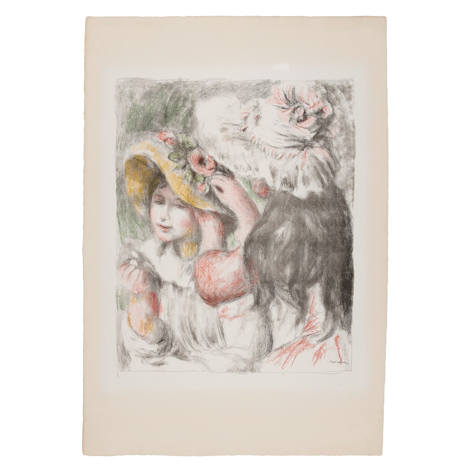 Le Chapeau Épinglé, 2ème Planche (Delteil/Stella 30) by Pierre-Auguste Renoir