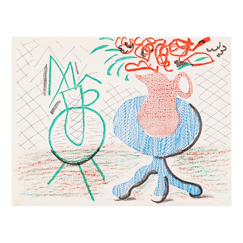 Jug on Table by David Hockney