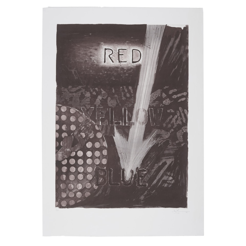 Untitled (Red) (ULAE 224) by Jasper Johns
