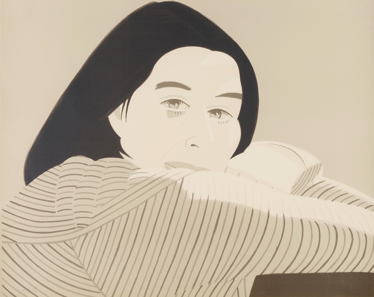 Striped Jacket (Schröder 130, Maravell 129) by Alex Katz