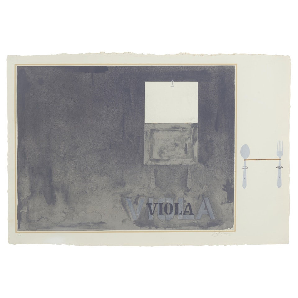Viola (ULAE 117, Gemini 350) by Jasper Johns