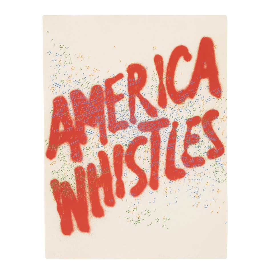 America Whistles, from America: The Third Century (Engberg 84) by Ed Ruscha