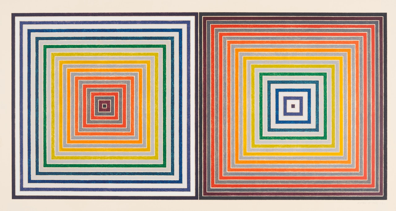 Double Gray Scramble (Axsom 93, Gemini 491) by Frank Stella