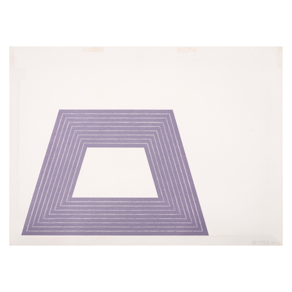Ileana Sonnabend, from Purple Series (Axsom 65, Gemini 369) by Frank Stella