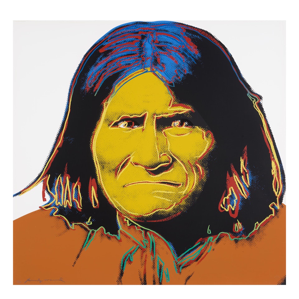 Geronimo, from Cowboys and Indians (Feldman & Schellmann II.384) by Andy Warhol