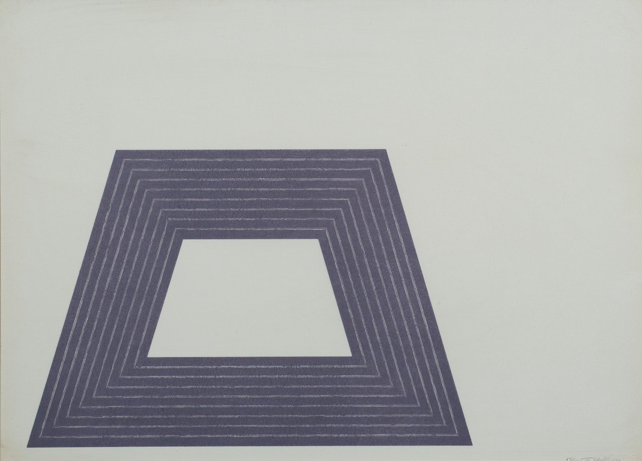 Ileana Sonnabend from purple series by Frank Stella