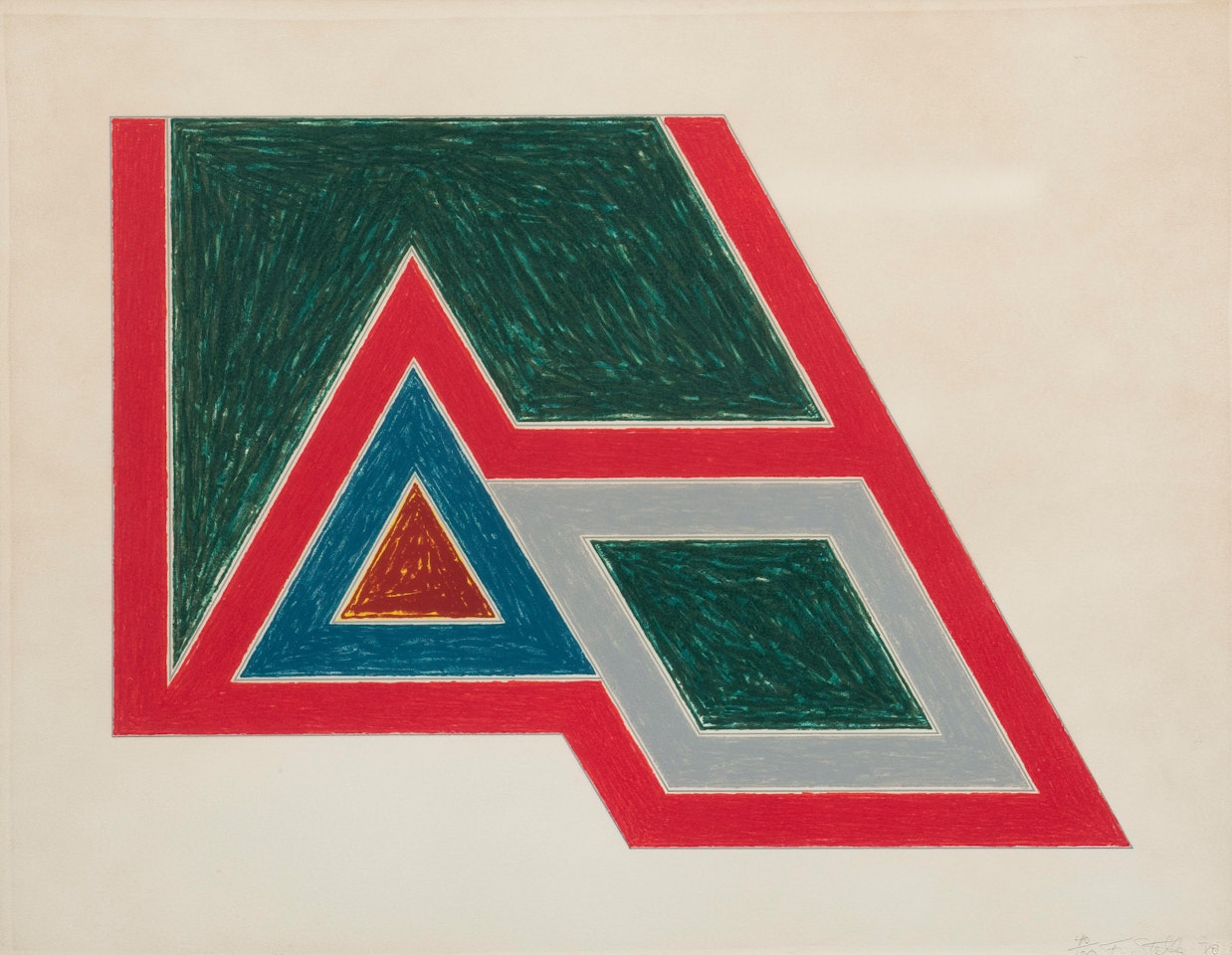Sanbornville from the Eccentric Polygons series by Frank Stella