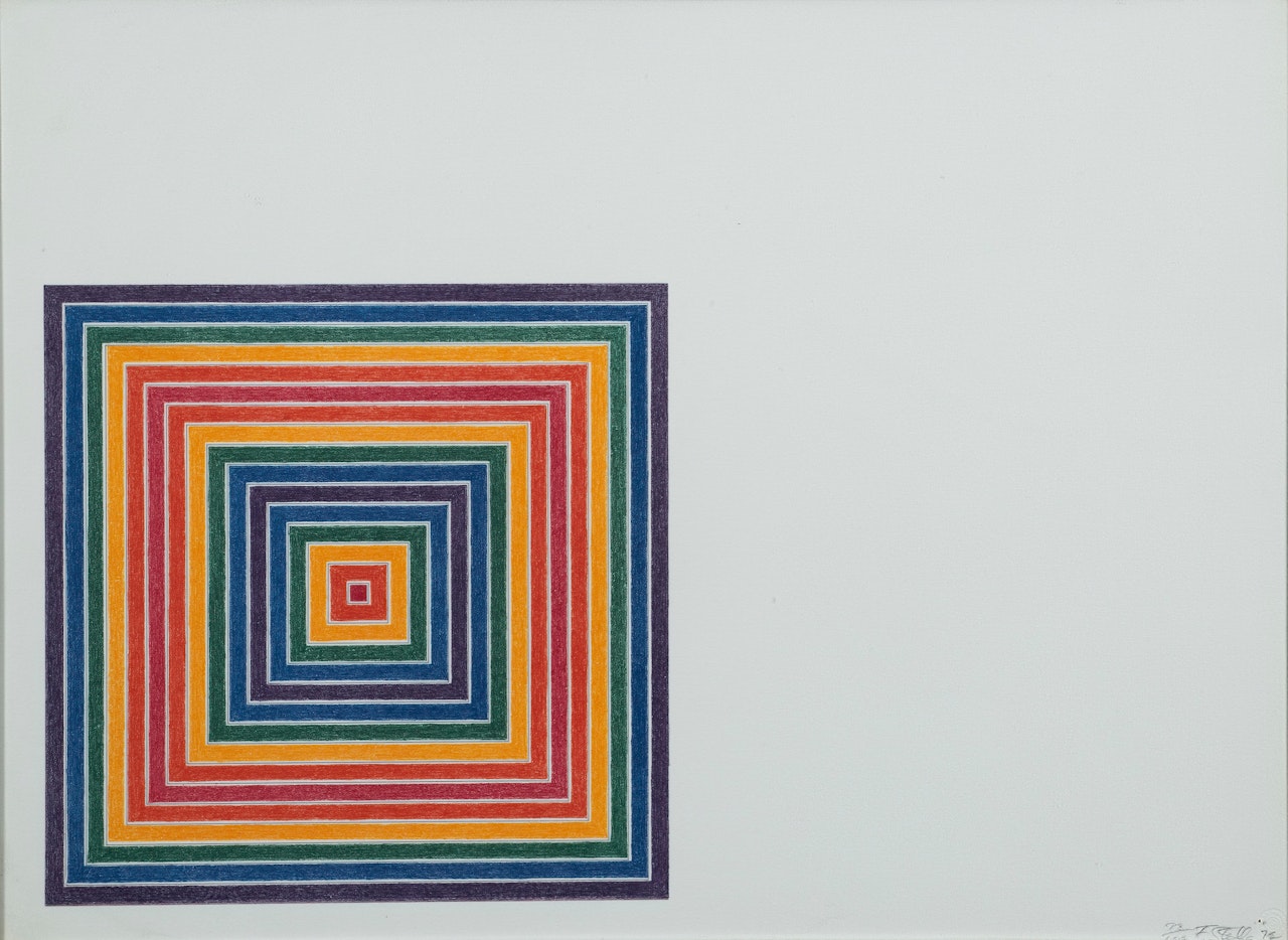 Gran Cairo from multicolored squares by Frank Stella