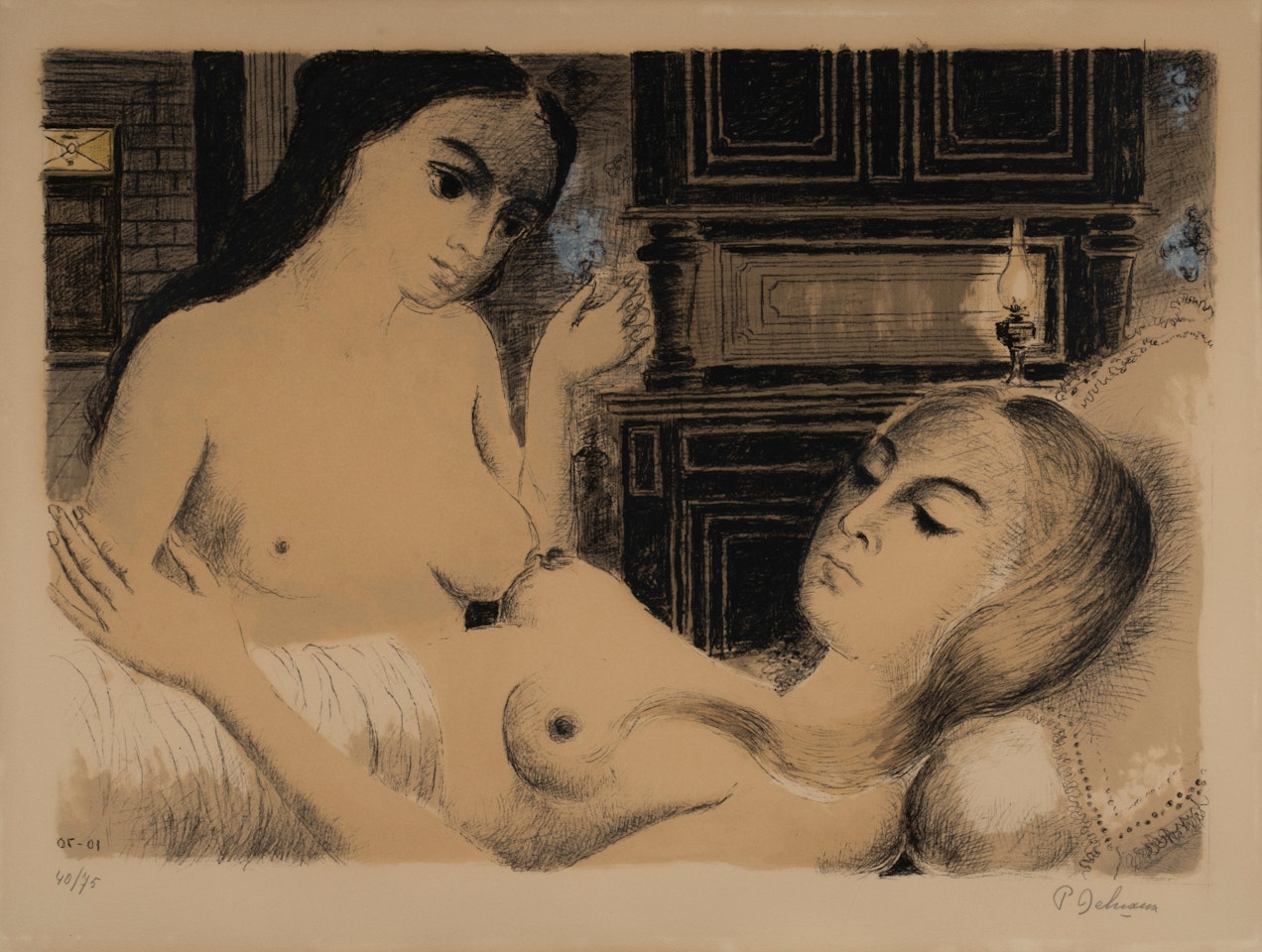 Le sommeil by Paul Delvaux