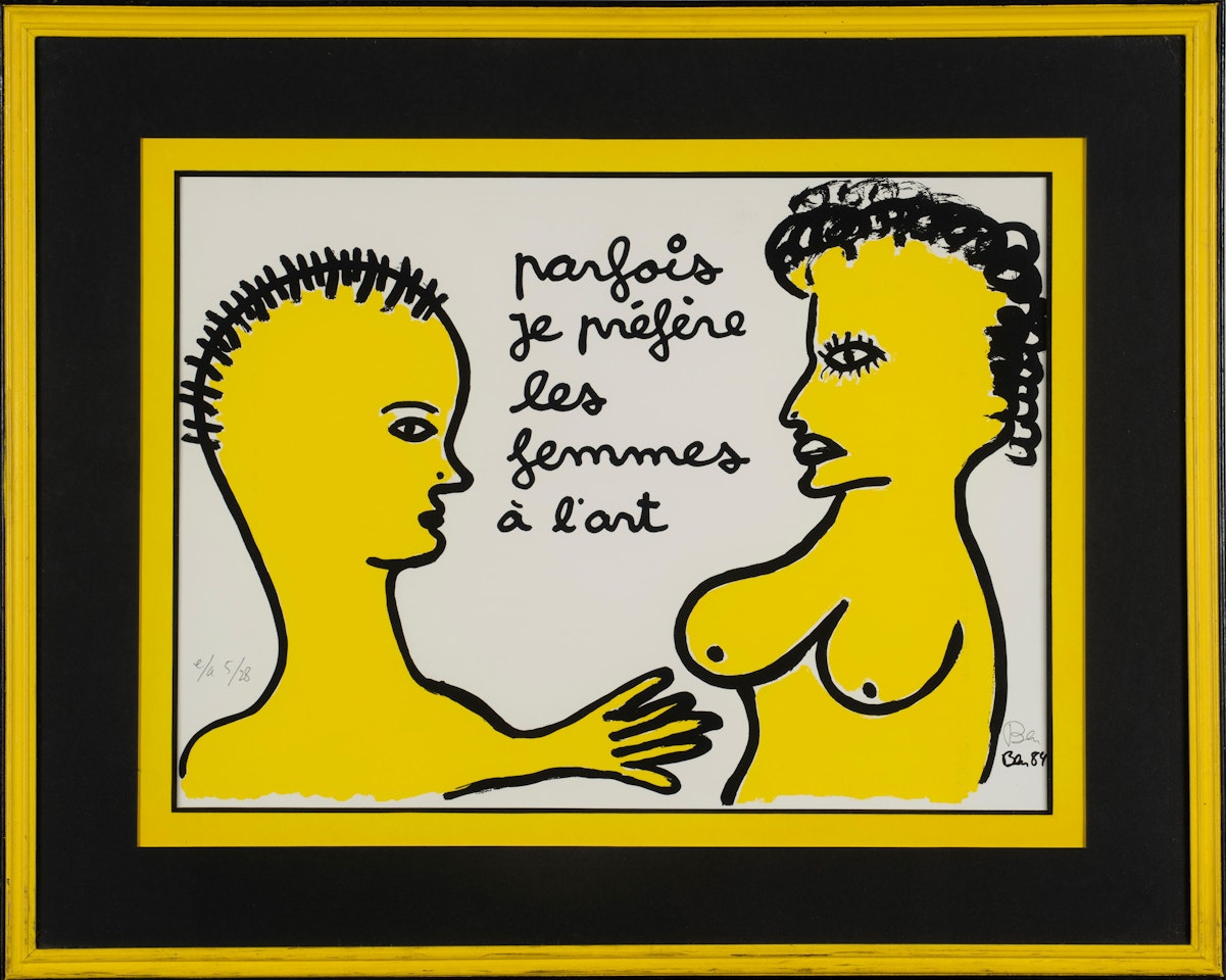 Parfois je préfère les femmes à l"art by Ben Vautier