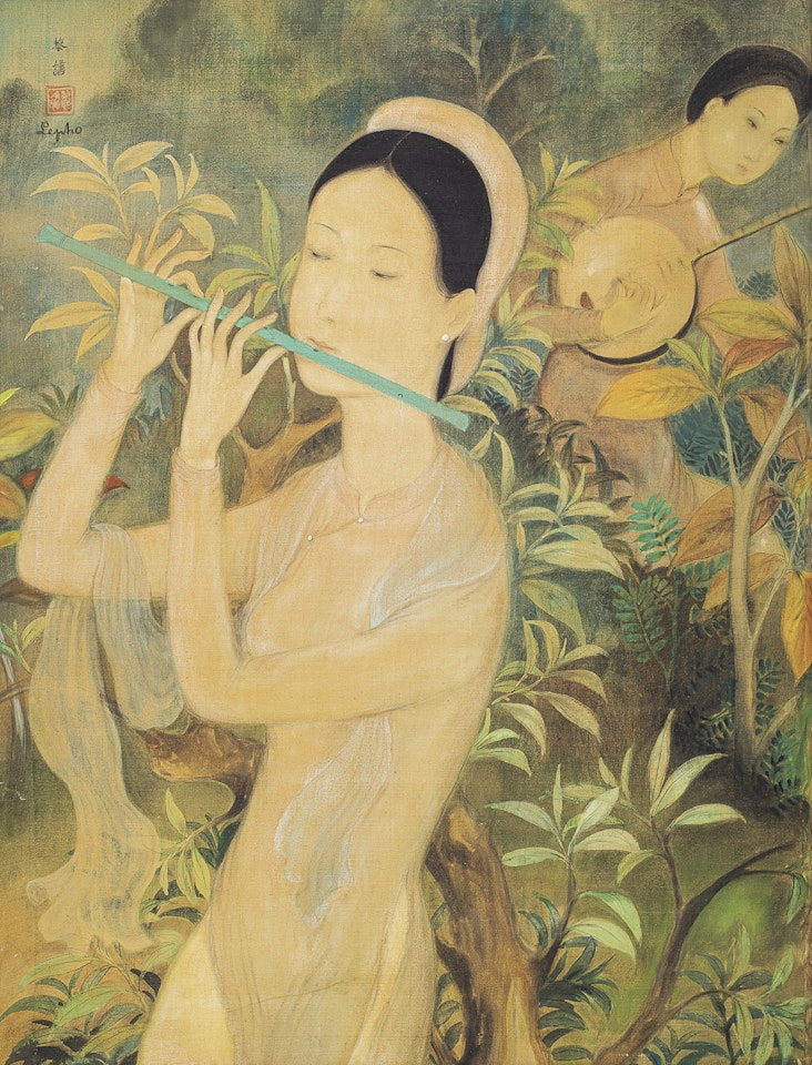 Les musiciens dans un jardin (Musicians in a Garden) by Le Pho