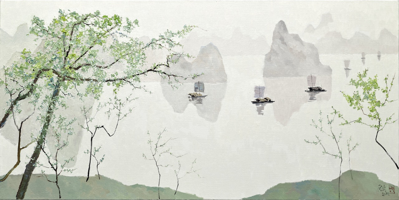 Our Homeland in Spring by Pang Jiun