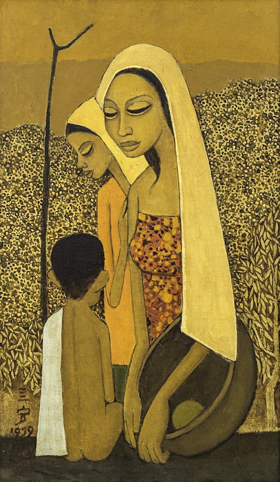 Mother and Children by Cheong Soo Pieng