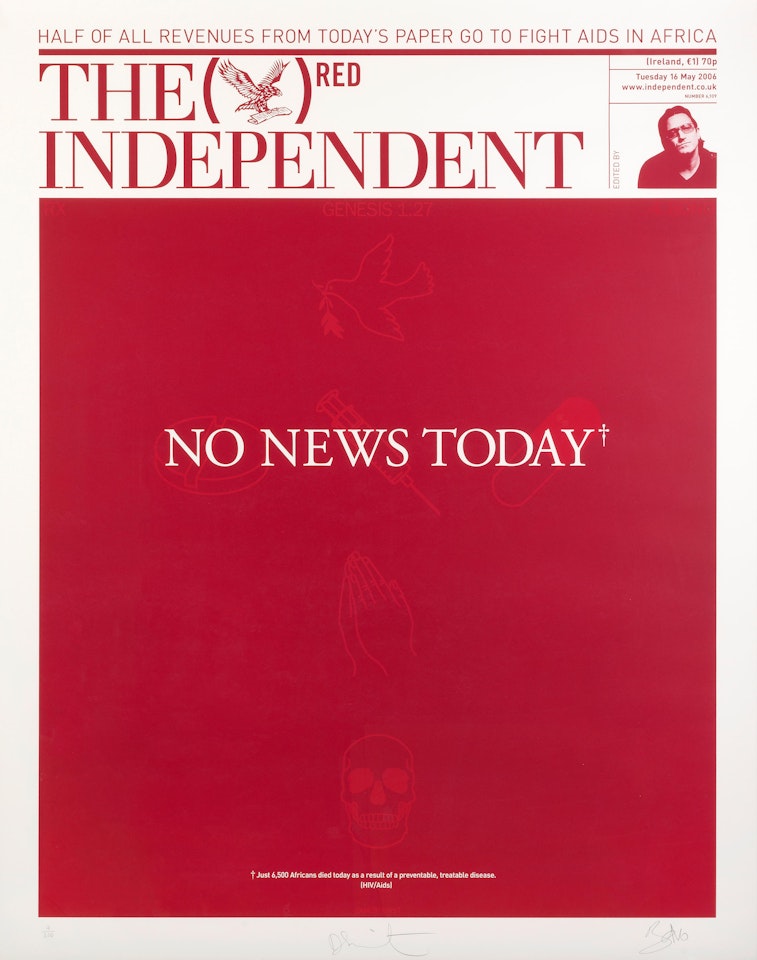 The Independent (Red)(Large) by Damien Hirst