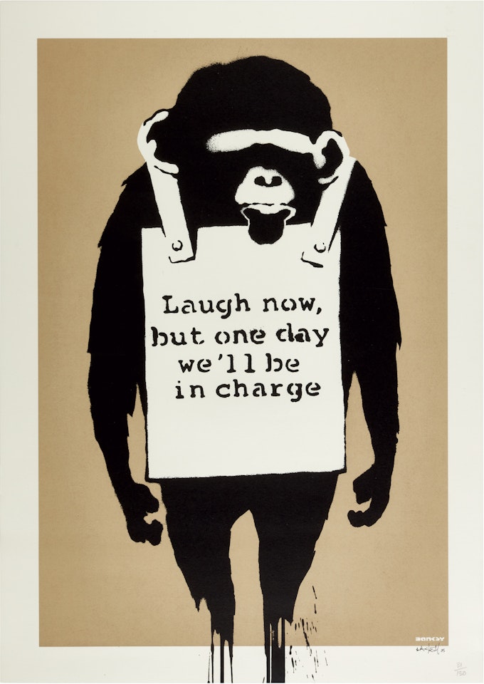 Laugh Now by Banksy