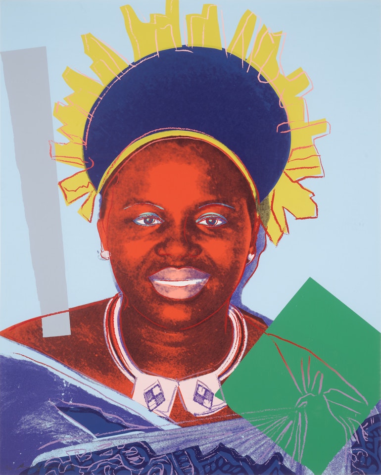 Queen Ntombi Twala of Swaziland , from Reigning Queens by Andy Warhol