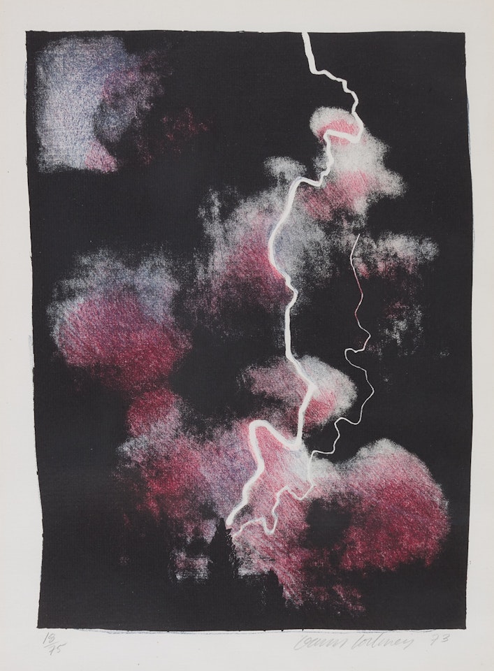 Small Study of Lightning by David Hockney