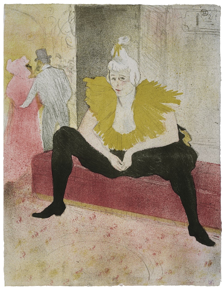 La Clownesse assise (Mademoiselle Cha-u-ka-o), from Elles by Henri de Toulouse-Lautrec