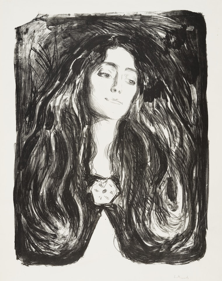 The Brooch. Eva Mudocci by Edvard Munch