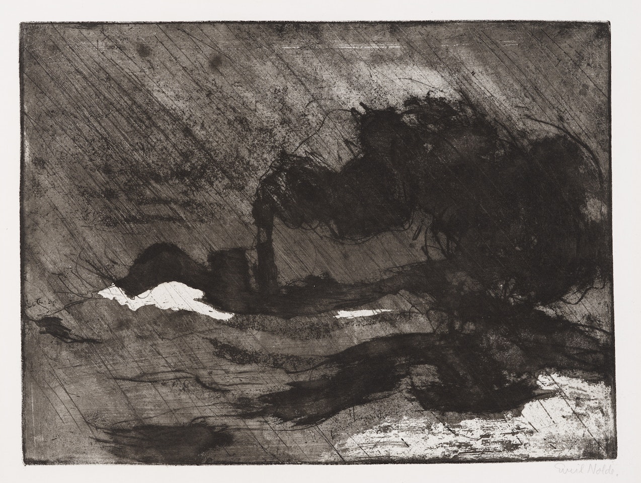 Dampfer (groß, dunkel) (Steamship [Large, Dark]) by Emil Nolde