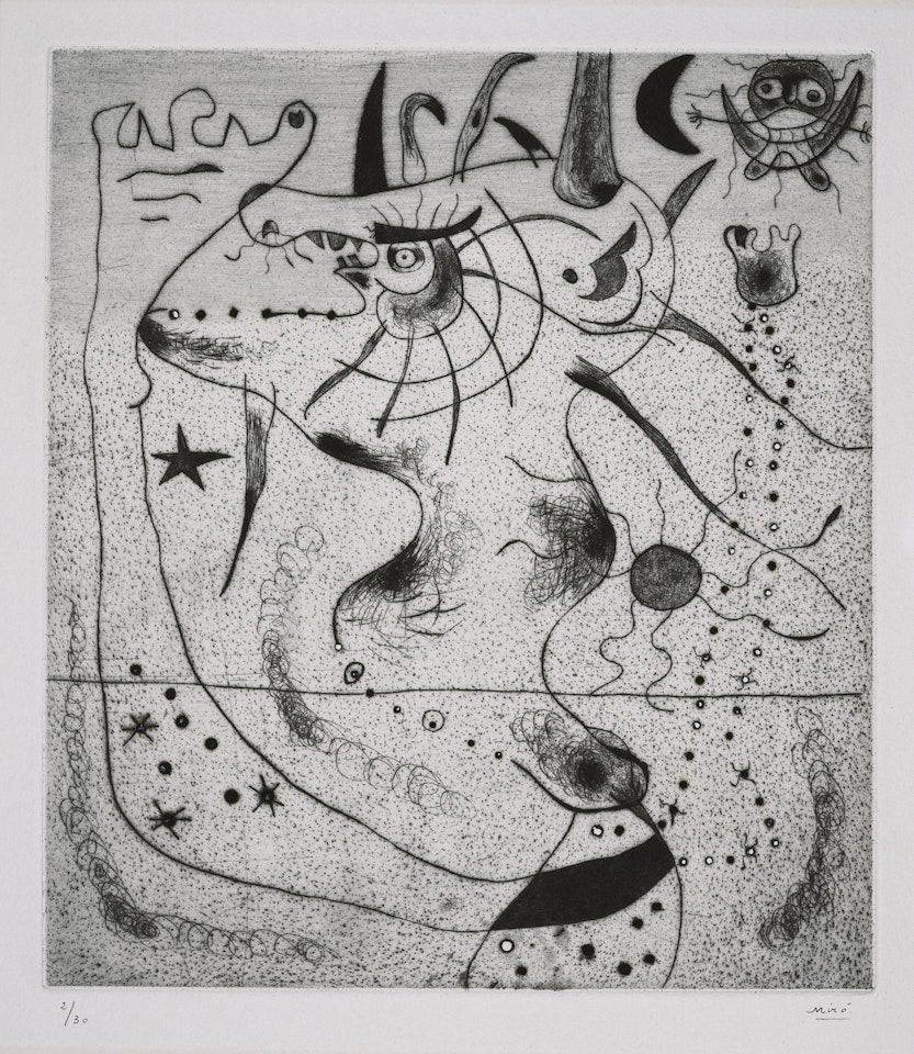 L"éveil du géant by Joan Miró
