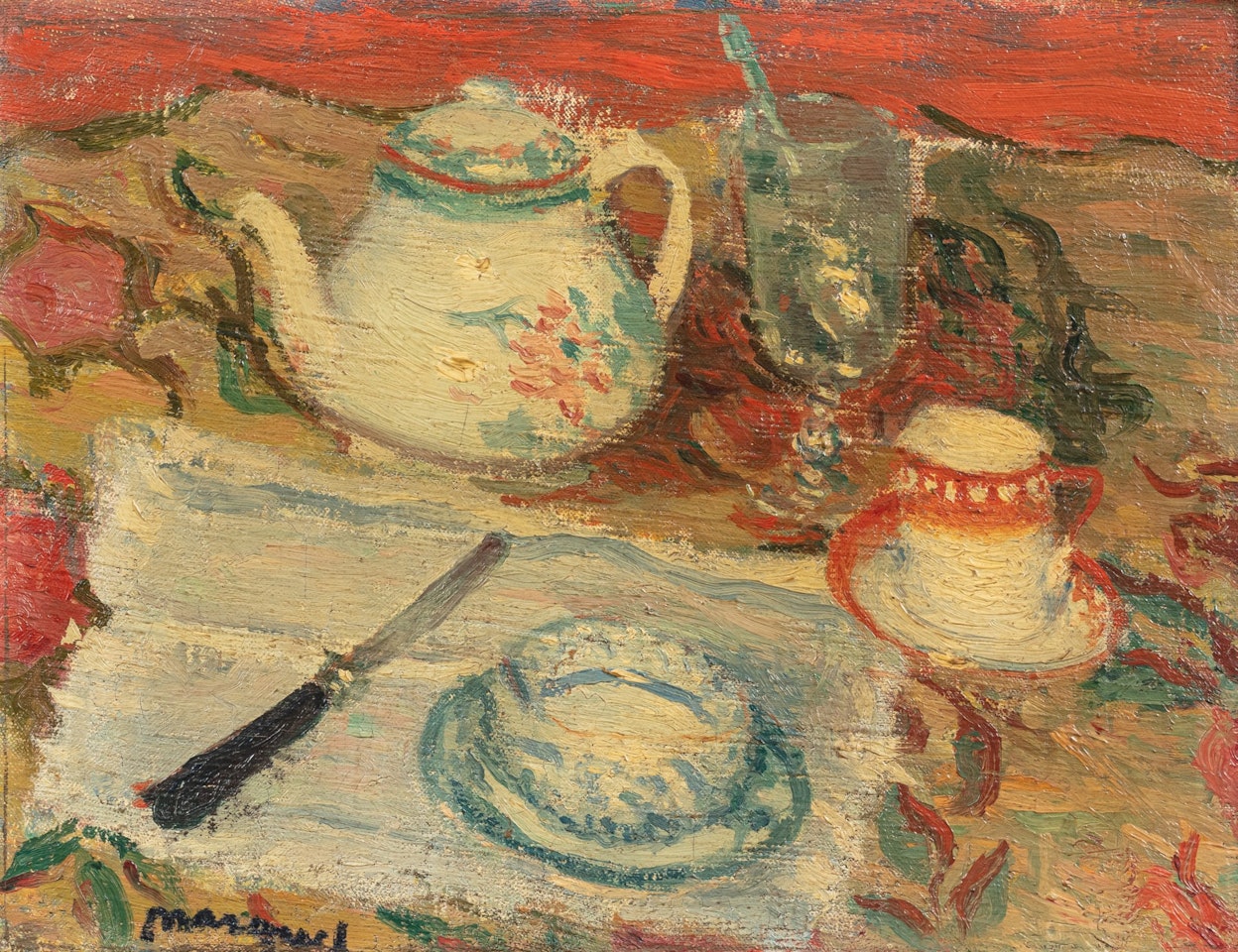 NATURE MORTE À LA THÉIÈRE by Albert Marquet