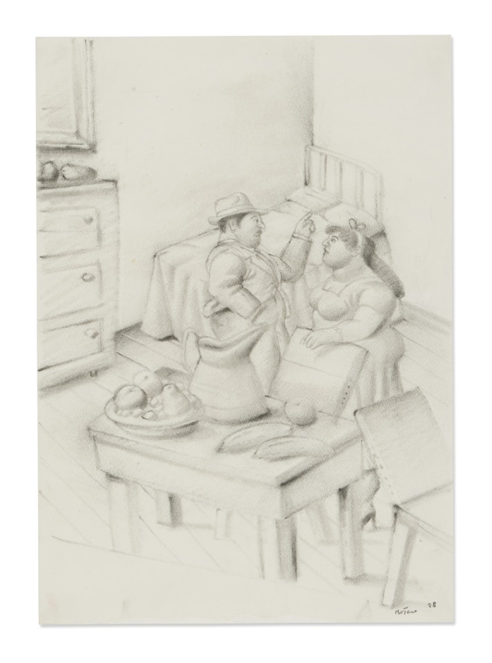 La pareja by Fernando Botero