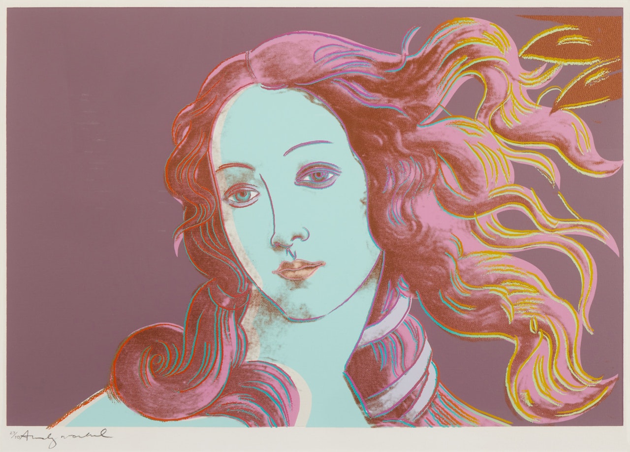 Details of Renaissance Paintings (Sandro Botticelli, Birth of Venus, 1482) by Andy Warhol