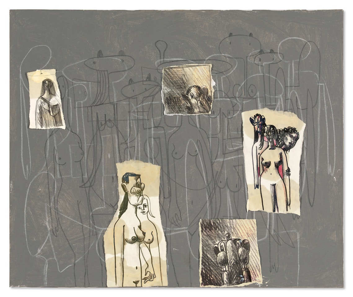 Grey Figures by George Condo