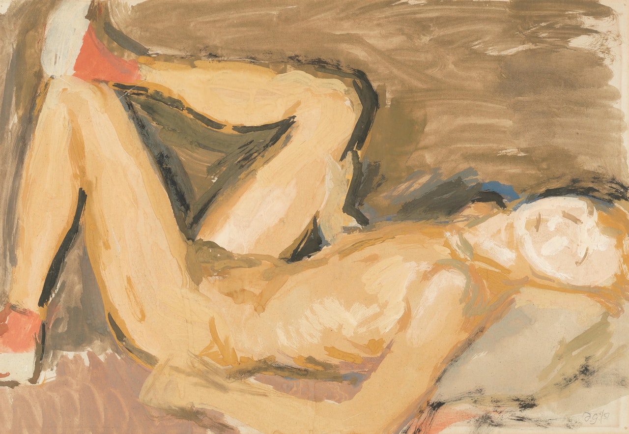 Paul Roche Reclining by Duncan Grant