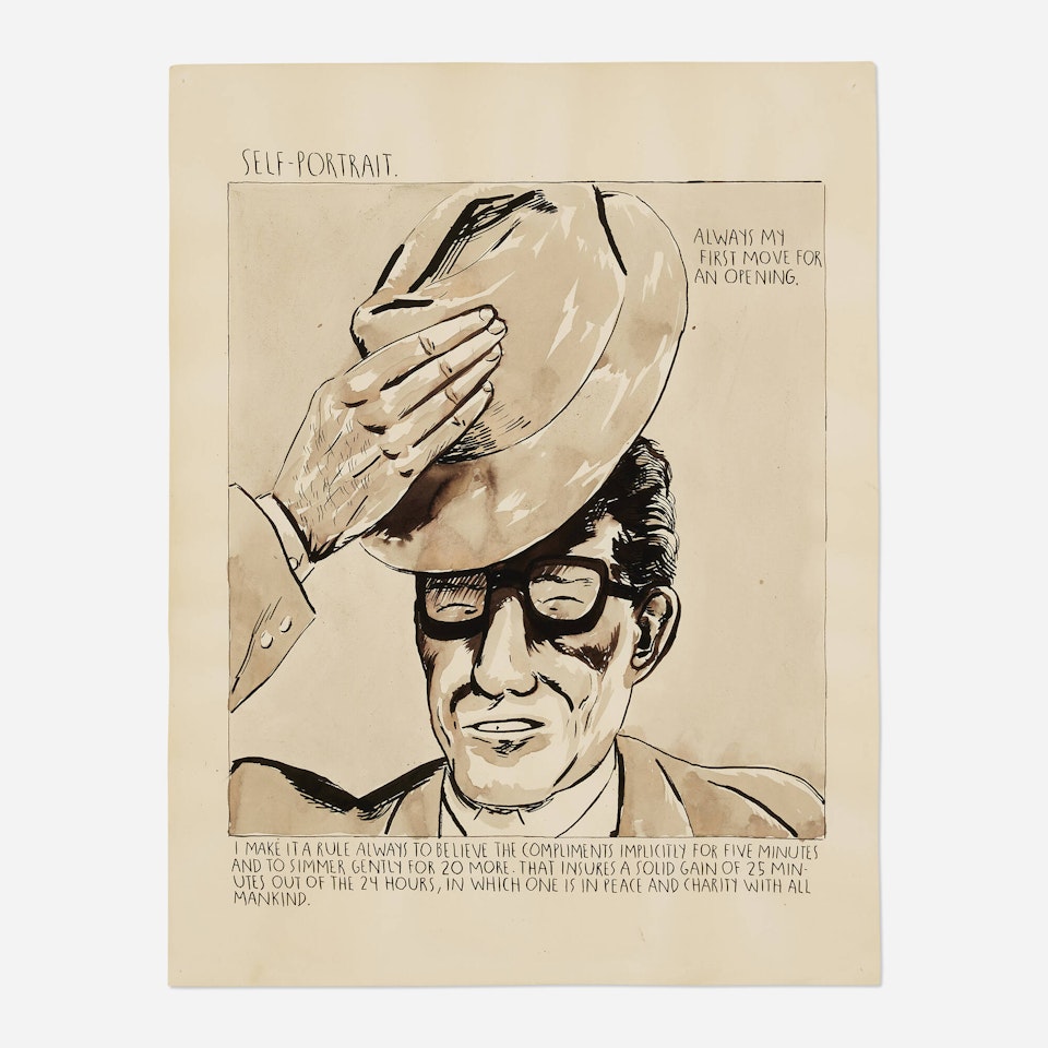 No Title (Self-Portrait) by Raymond Pettibon