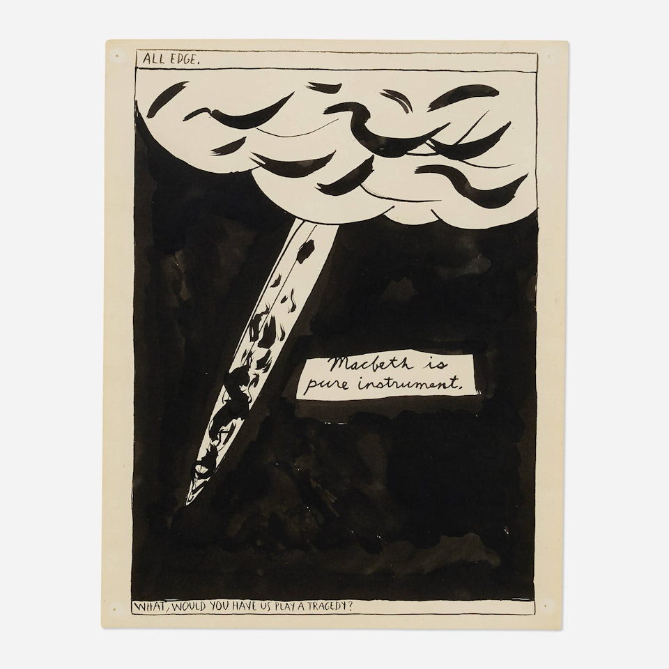 No Title (All Edge) by Raymond Pettibon