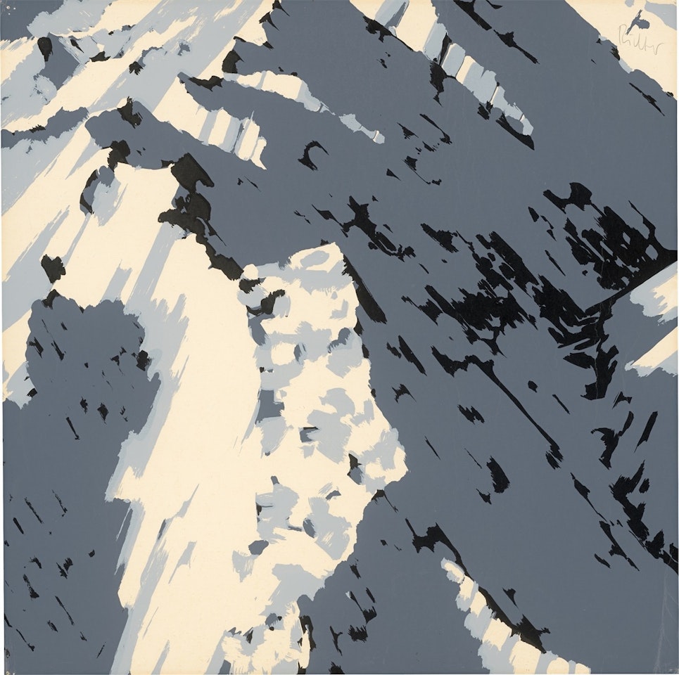 ”Schweizer Alpen I (A2)” by Gerhard Richter