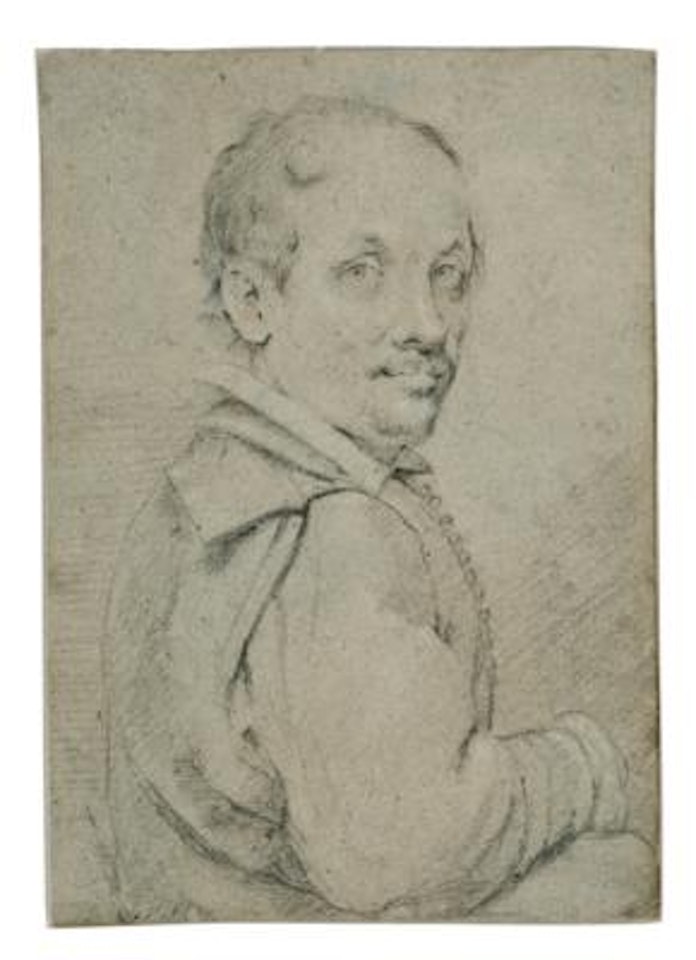 A portrait study of a man by Ottavio Leoni