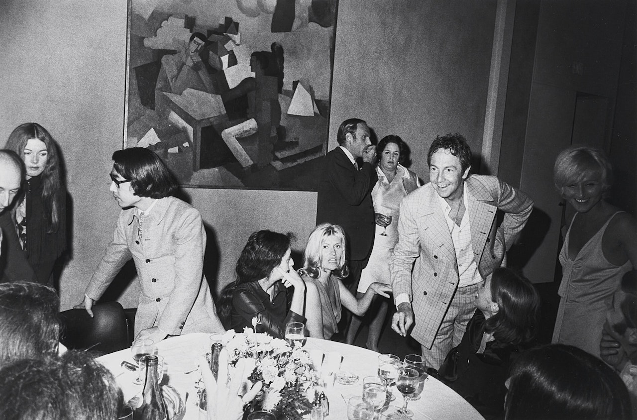 Opening, Frank Stella Exhibition, The Museum of Modern Art, New York by Garry Winogrand