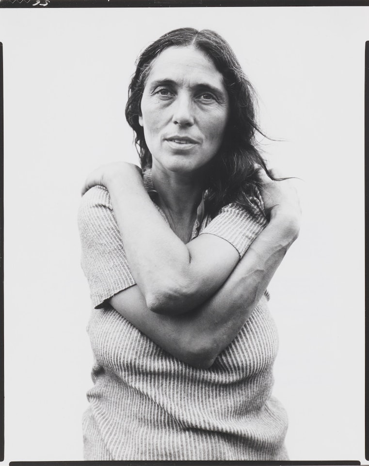 June Leaf, Sculptress, Mabou Mines Nova Scotia, July 17, 1975 by Richard Avedon