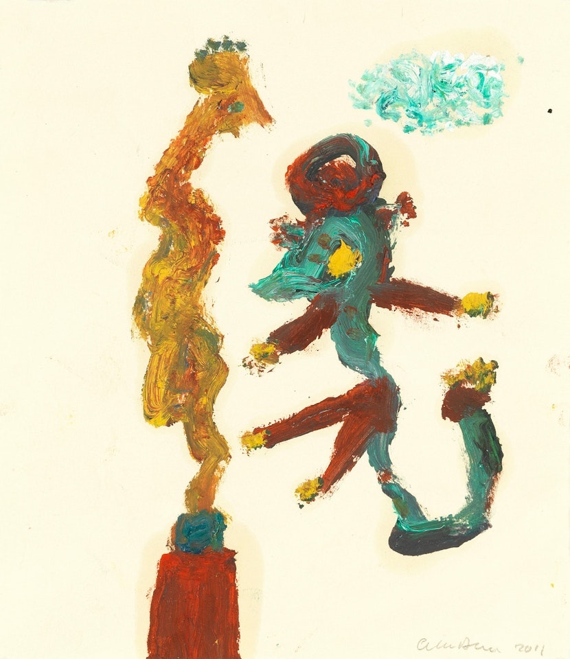 Imp and Sculpture (Opus G.3350) by Alan Davie