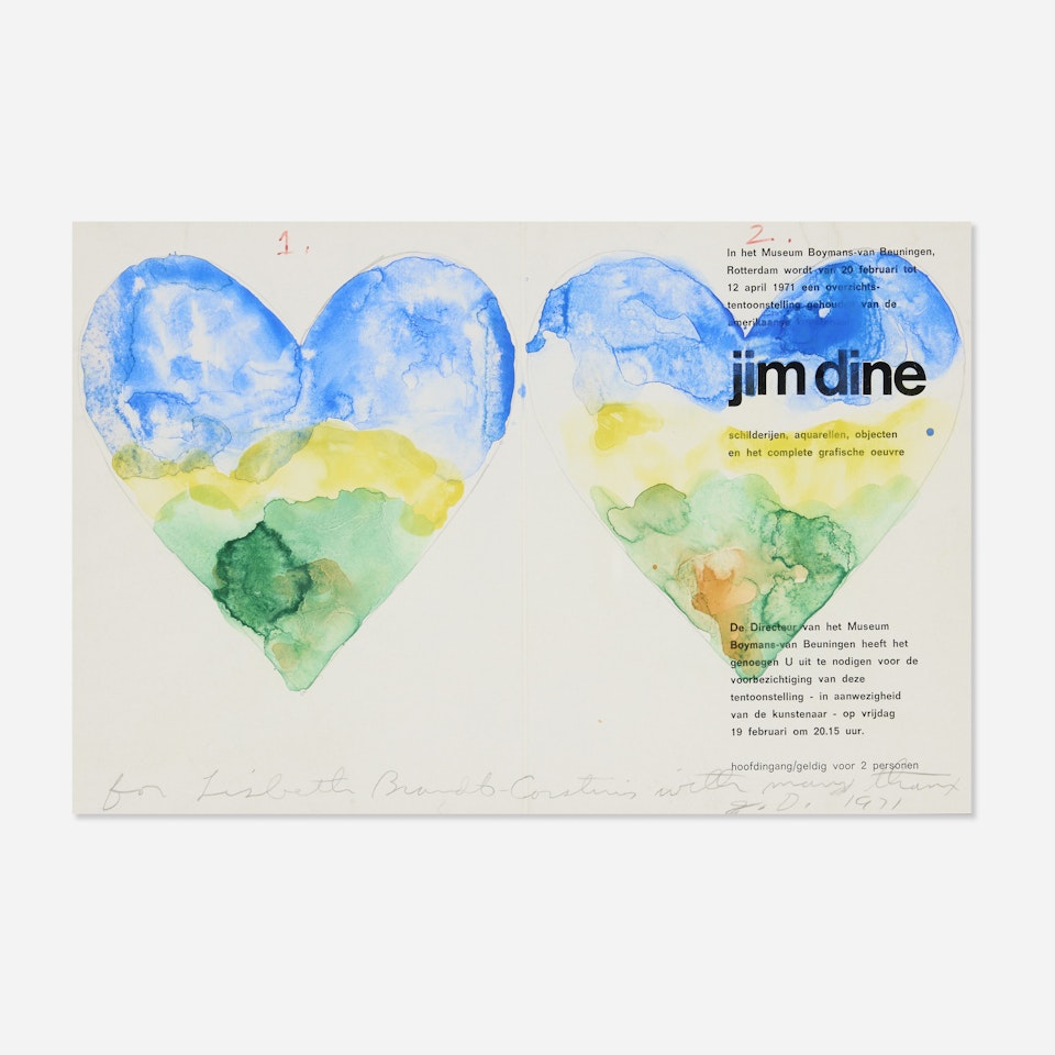 Double Hearts by Jim Dine