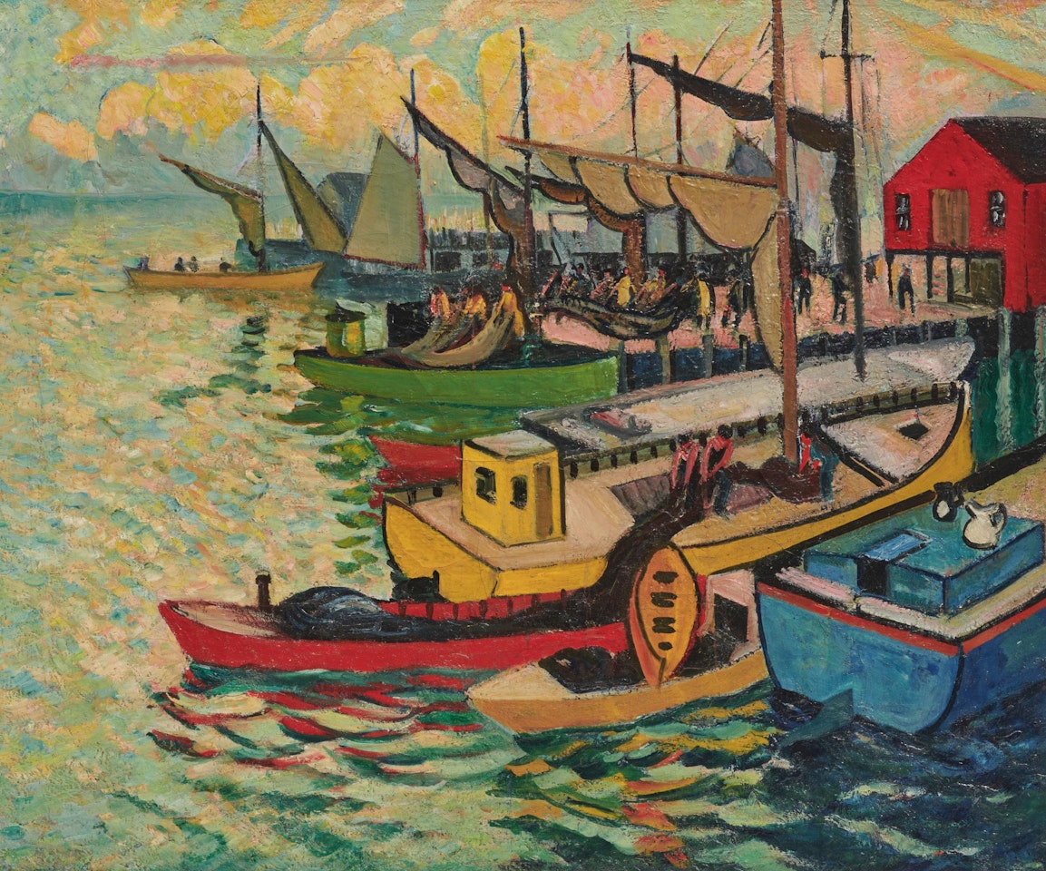 Italian Fishing Boats, Gloucester by Hayley Lever