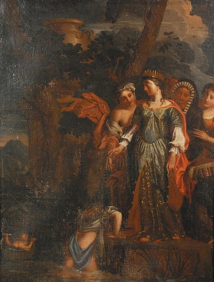 THE DISCOVERY OF MOSES by Continental School