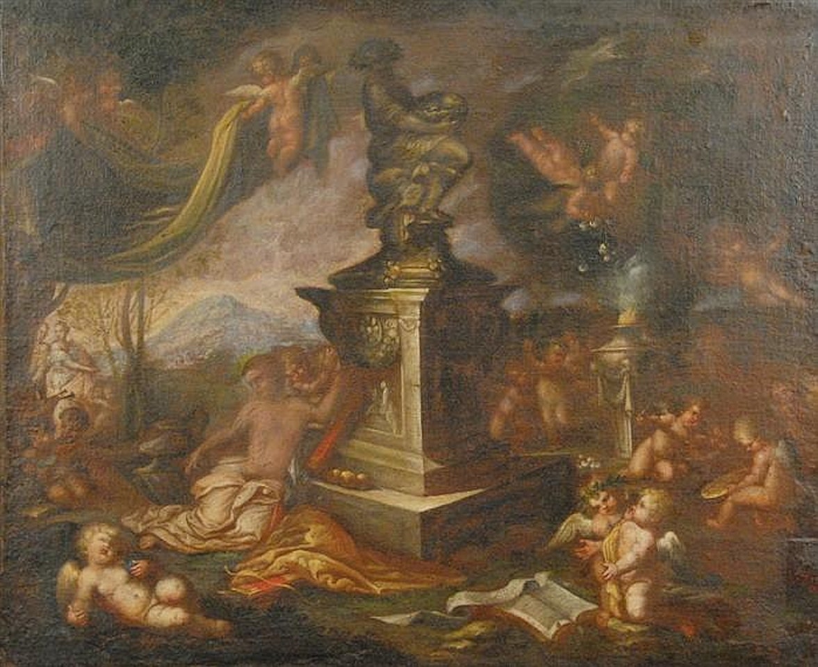 ALLEGORY OF LOVE AND EROS by Continental School