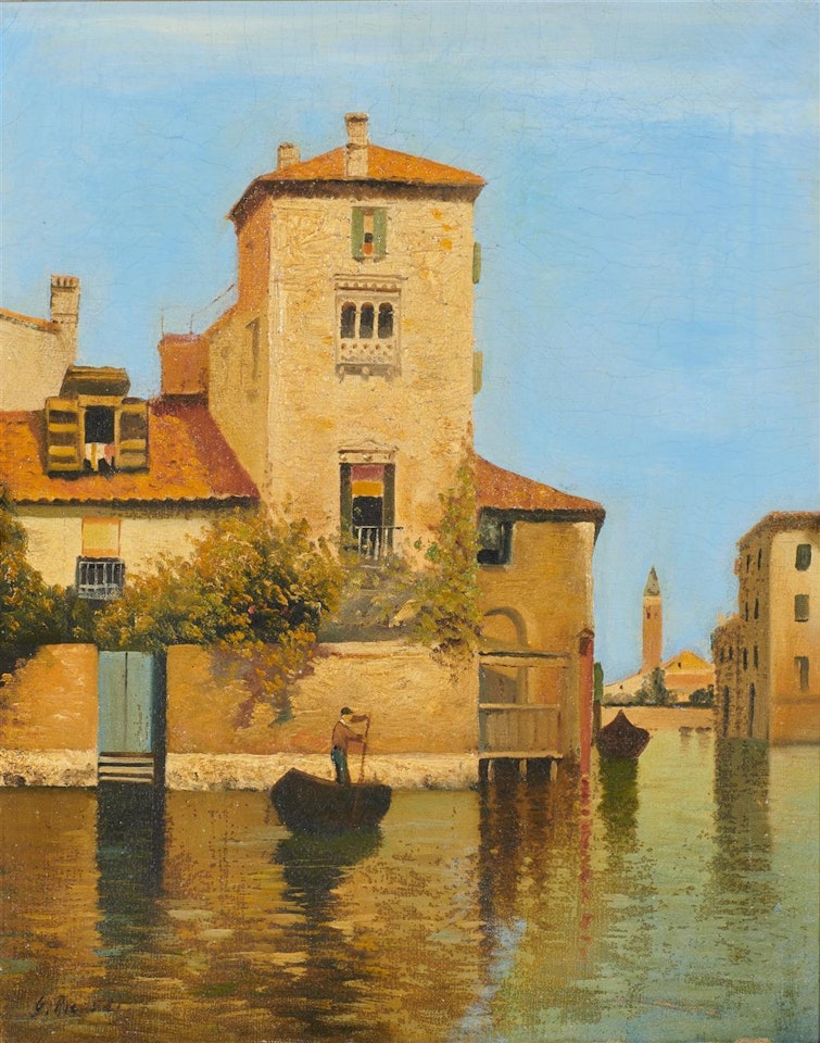 Venetian View by Italian School
