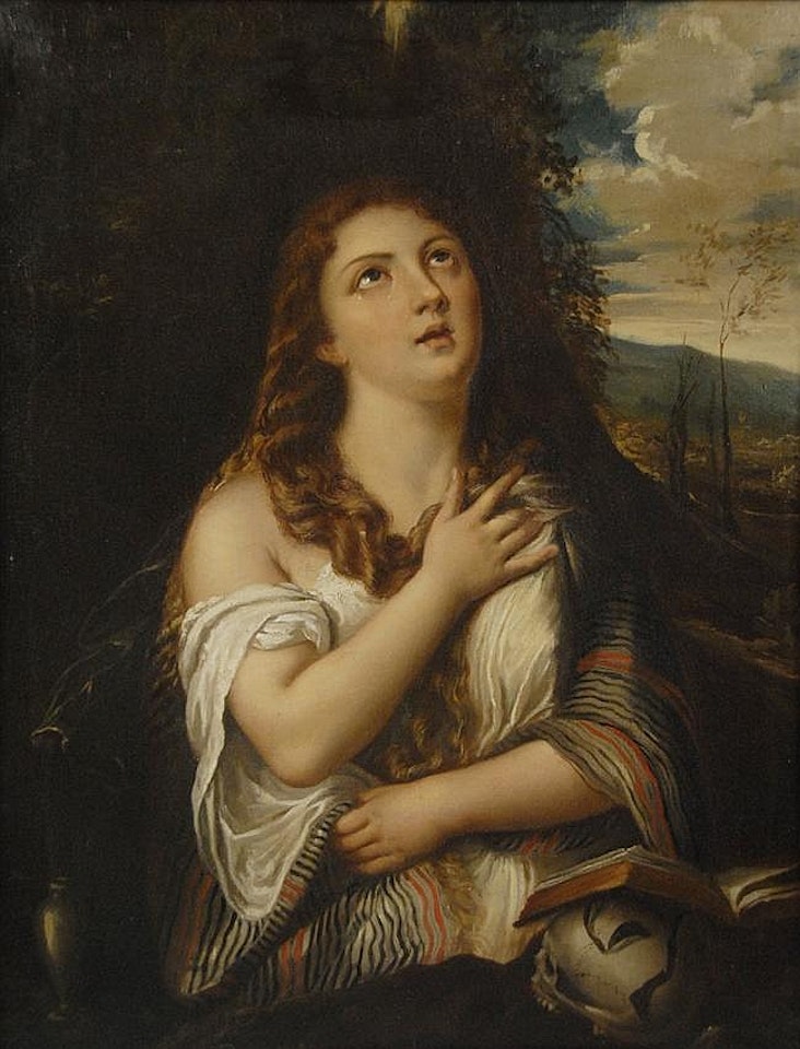 WOMAN PRAYING by Continental School