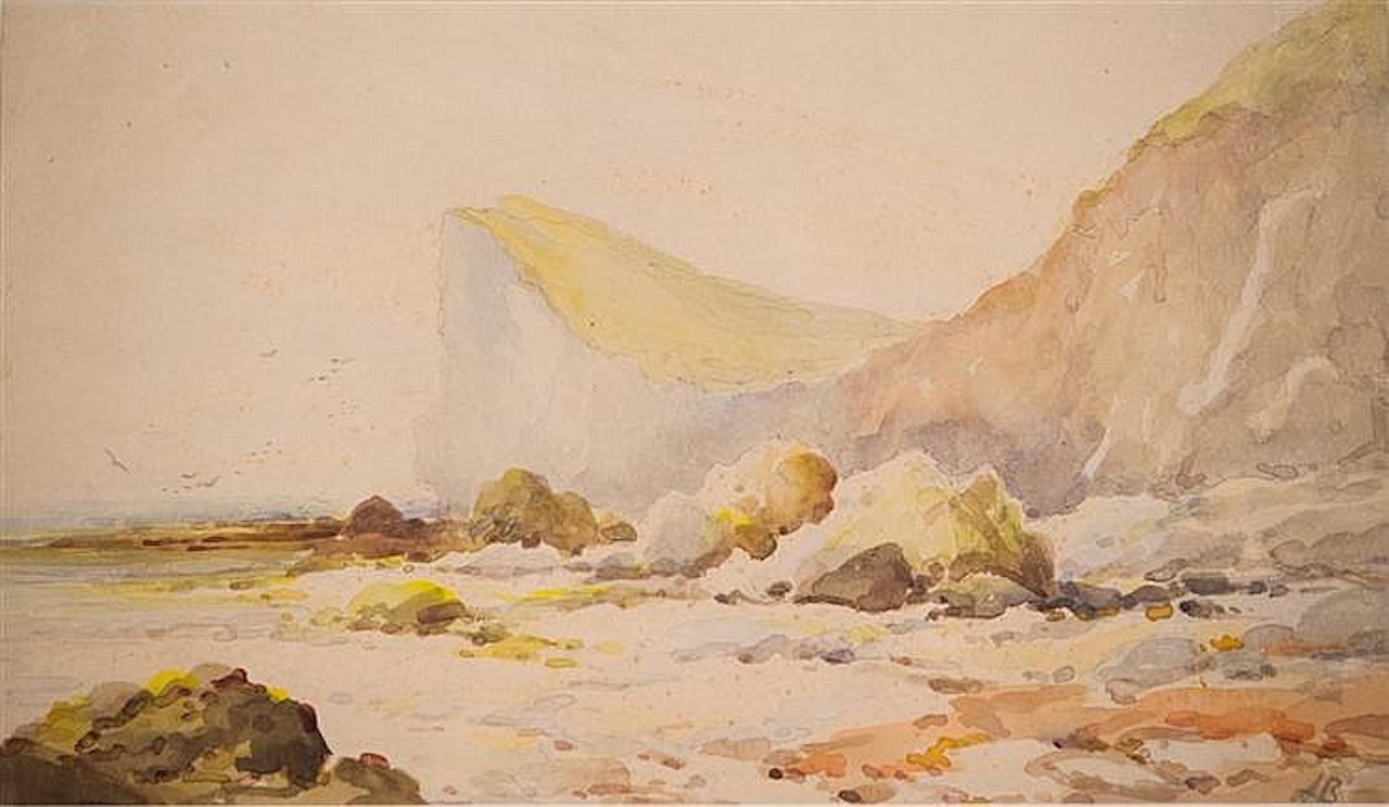 ROCKY COASTLINE by Albert Bierstadt
