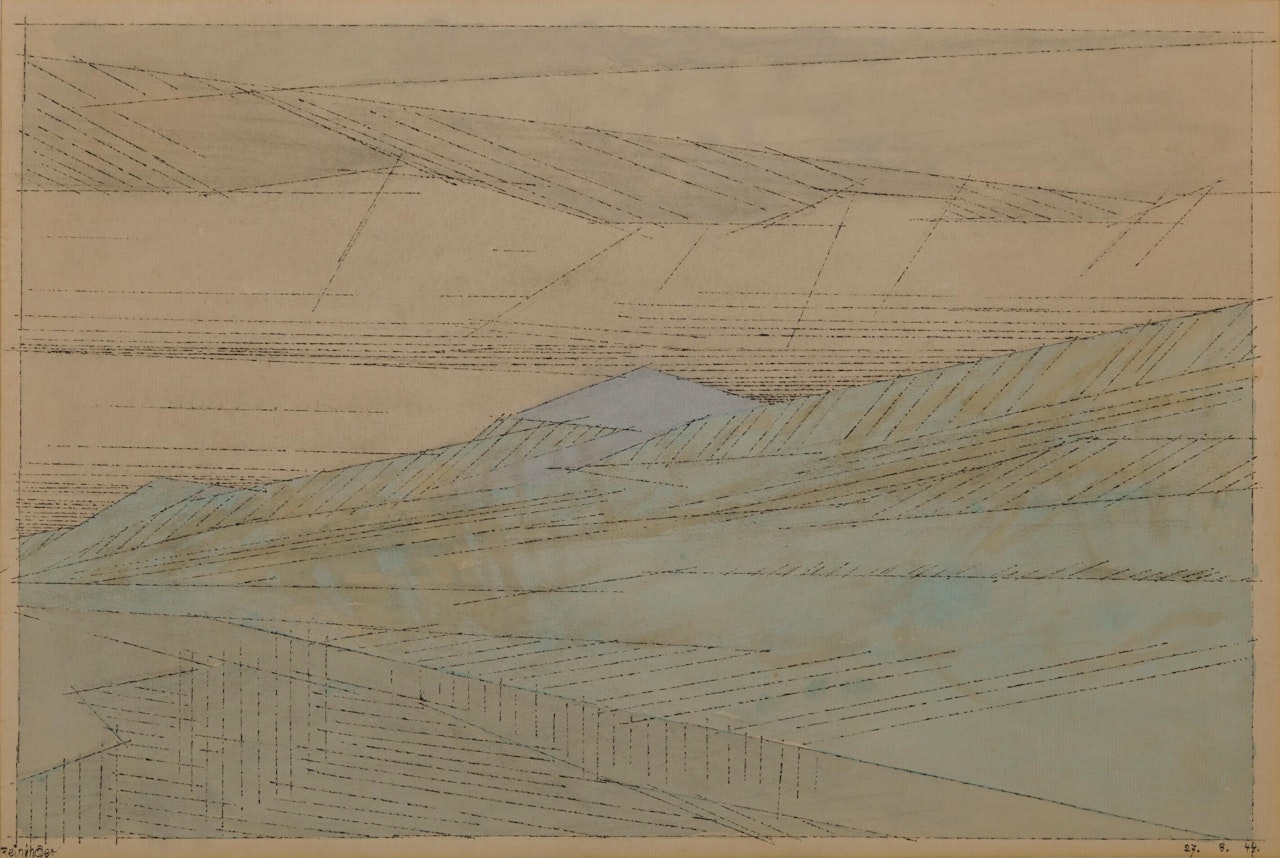 Dunes, Rain by Lyonel Feininger
