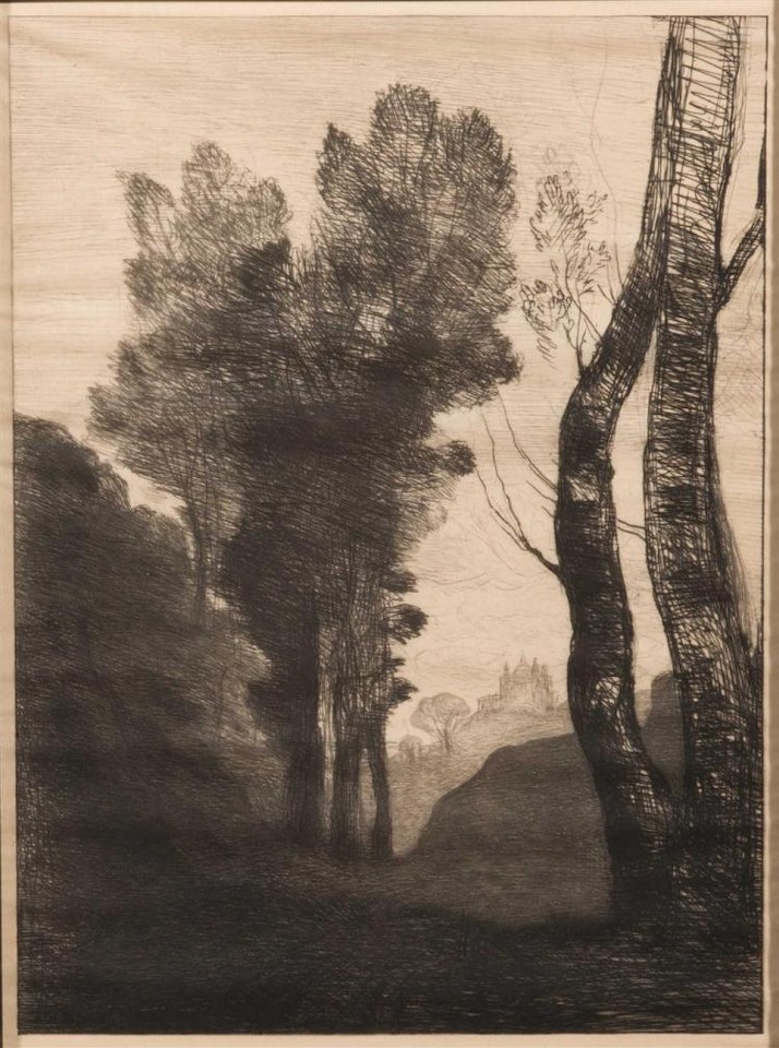 ENVIRONS DE ROME by Jean Baptiste Camille Corot