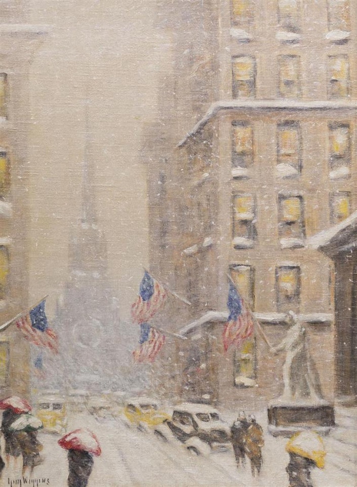 WALL STREET, WINTER by Guy Carleton Wiggins